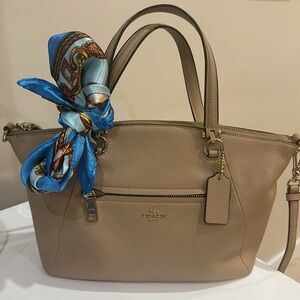 Coach Prarie Leather Satchel or Crossbody Bag and Scarf